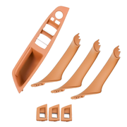 Door Pull Handle And Window Switch Panel Set for BMW 5 Series F11 (2010-2016) in Champagne color