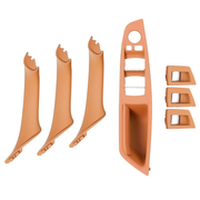 Door Pull Handle And Window Switch Panel Set for BMW 5 Series F11 (2010-2016) in Champagne color