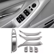 Door Pull Handle And Window Switch Panel Set for BMW 5 Series F11 (2010-2016) in Gray color