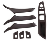 Door Pull Handle And Window Switch Panel Set for BMW 5 Series F11 (2010-2016) in Moka color RHD