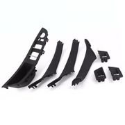Door Pull Handle And Window Switch Panel Set for BMW 5 Series F18 (2010-2016) in Black color