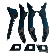 Door Pull Handle And Window Switch Panel Set for BMW 5 Series F18 (2010-2016) in Black color