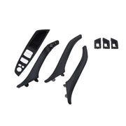 Door Pull Handle And Window Switch Panel Set for BMW 5 Series F18 (2010-2016) in Black color