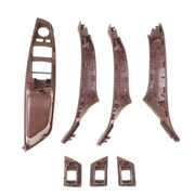 Door Pull Handle And Window Switch Panel Set for BMW 5 Series F18 (2010-2016) in Brown color