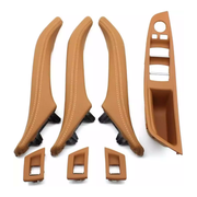 Door Pull Handle And Window Switch Panel Set for BMW 5 Series F18 (2010-2016) in Champagne color