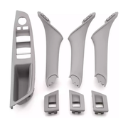 Door Pull Handle And Window Switch Panel Set for BMW 5 Series F18 (2010-2016) in Gray color