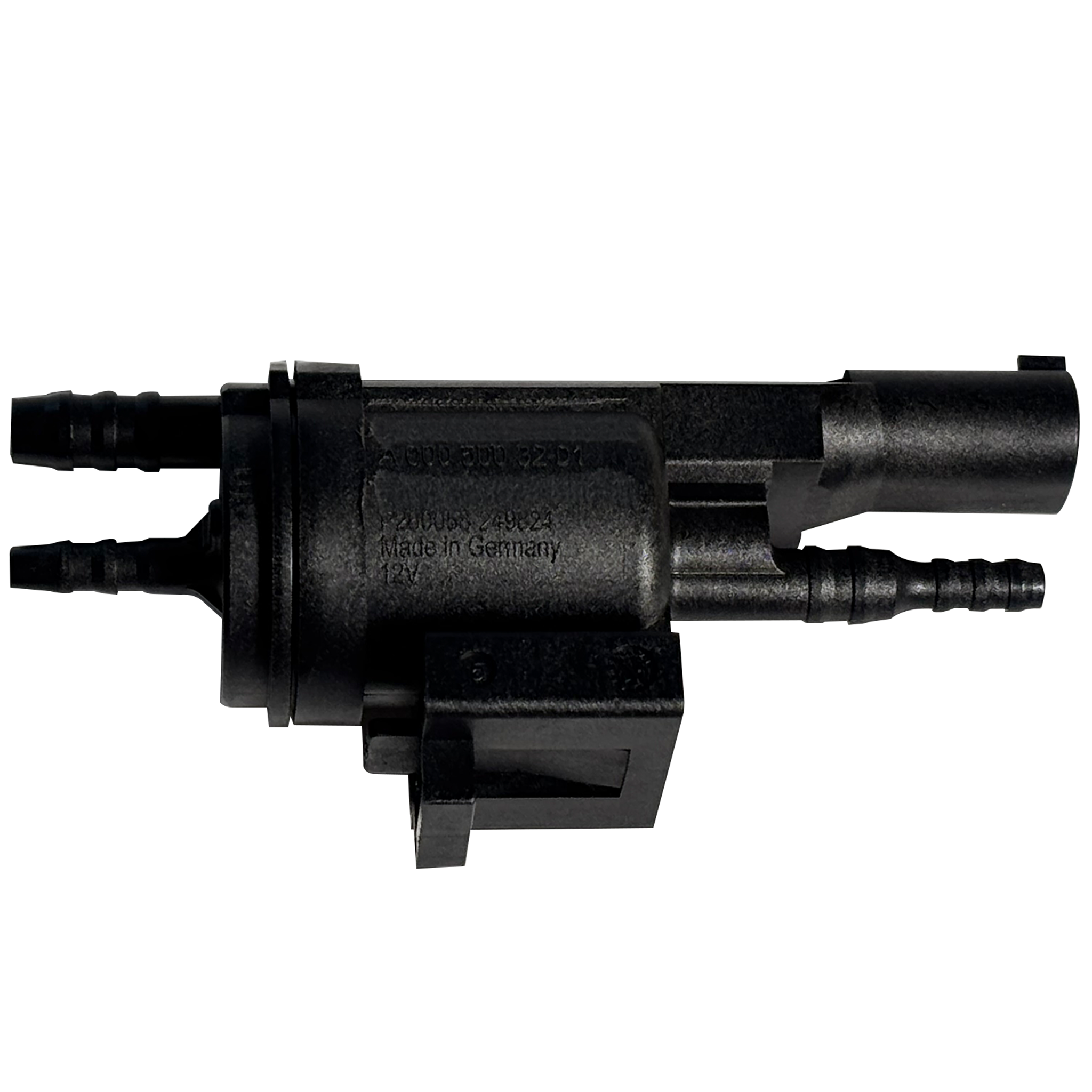 EGR Control Solenoid Valve for MERCEDES-BENZ GLK-Class X204 (2010-2015) in Black color Electric-pneumatic with 2 pins