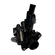 Engine Coolant Thermostat Housing for MERCEDES-BENZ A-CLASS W176 (2013-2018) in Black color Thermostat Elbow, GRP, electronically controlled, with sensor