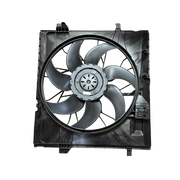 Engine Radiator Cooling Fan Assembly for MERCEDES-BENZ ML-CLASS W166 (2012-2015) with radiator fan shroud, Brushless Motor, 4 pins