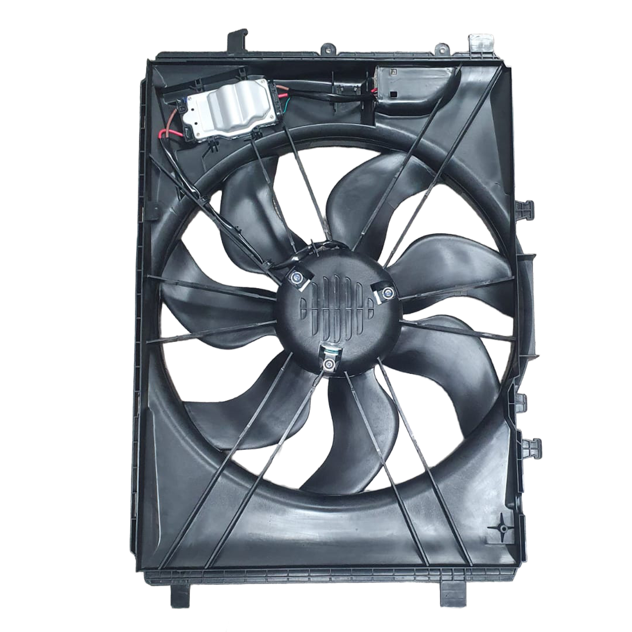 Engine Radiator Cooling Fan Assembly for MERCEDES-BENZ SLK R172 (2011-2015) with control unit, Brushless Motor