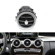 Front AC Vent Assembly for MERCEDES-BENZ GLC W253 (2015-2023) in Black color High-End Model Chrome