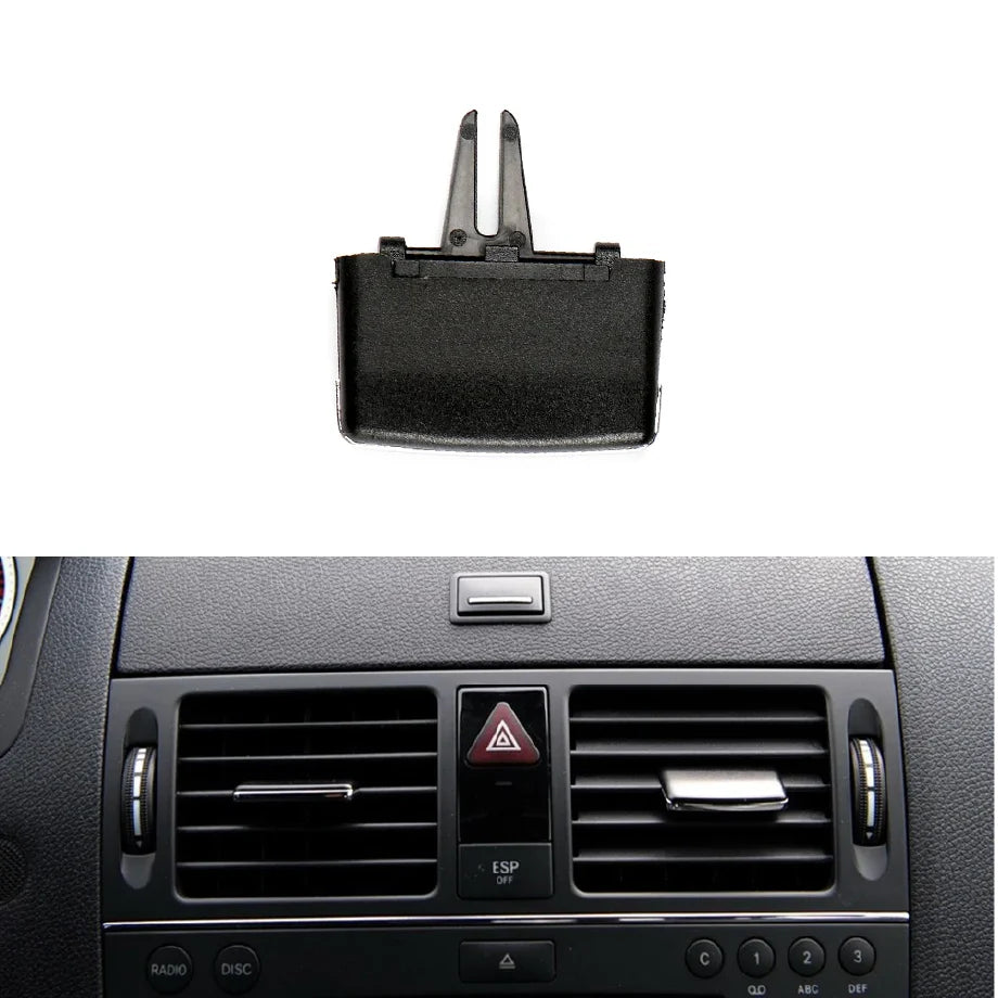 Front AC Vent Repair Kit for MERCEDES-BENZ C-CLASS W204 (2007-2014) in Black color Old Model Slider Clip