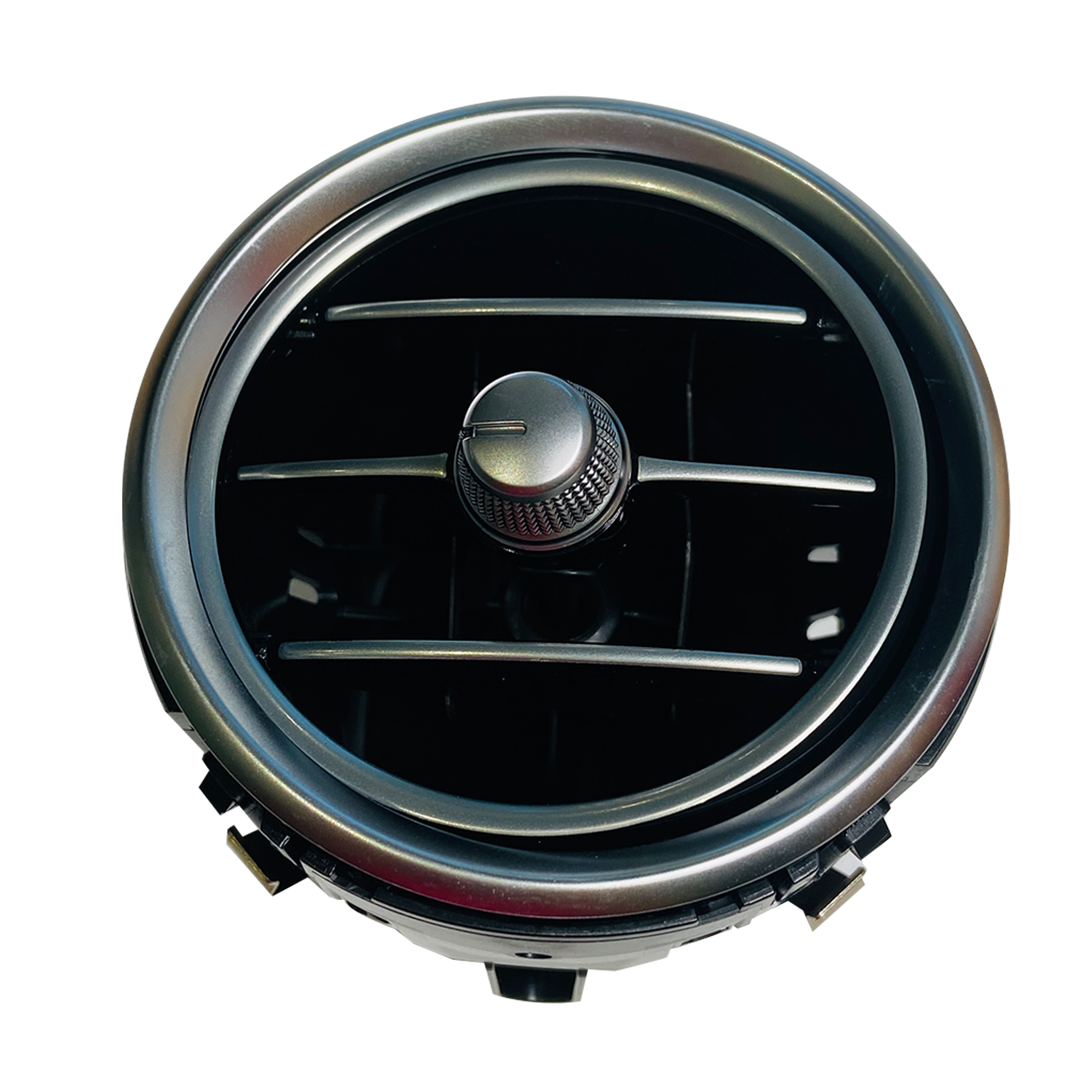 Front Central AC Vent Assembly for MERCEDES-BENZ C-CLASS W205 (2014-2023) in Black color High-End Model Chrome