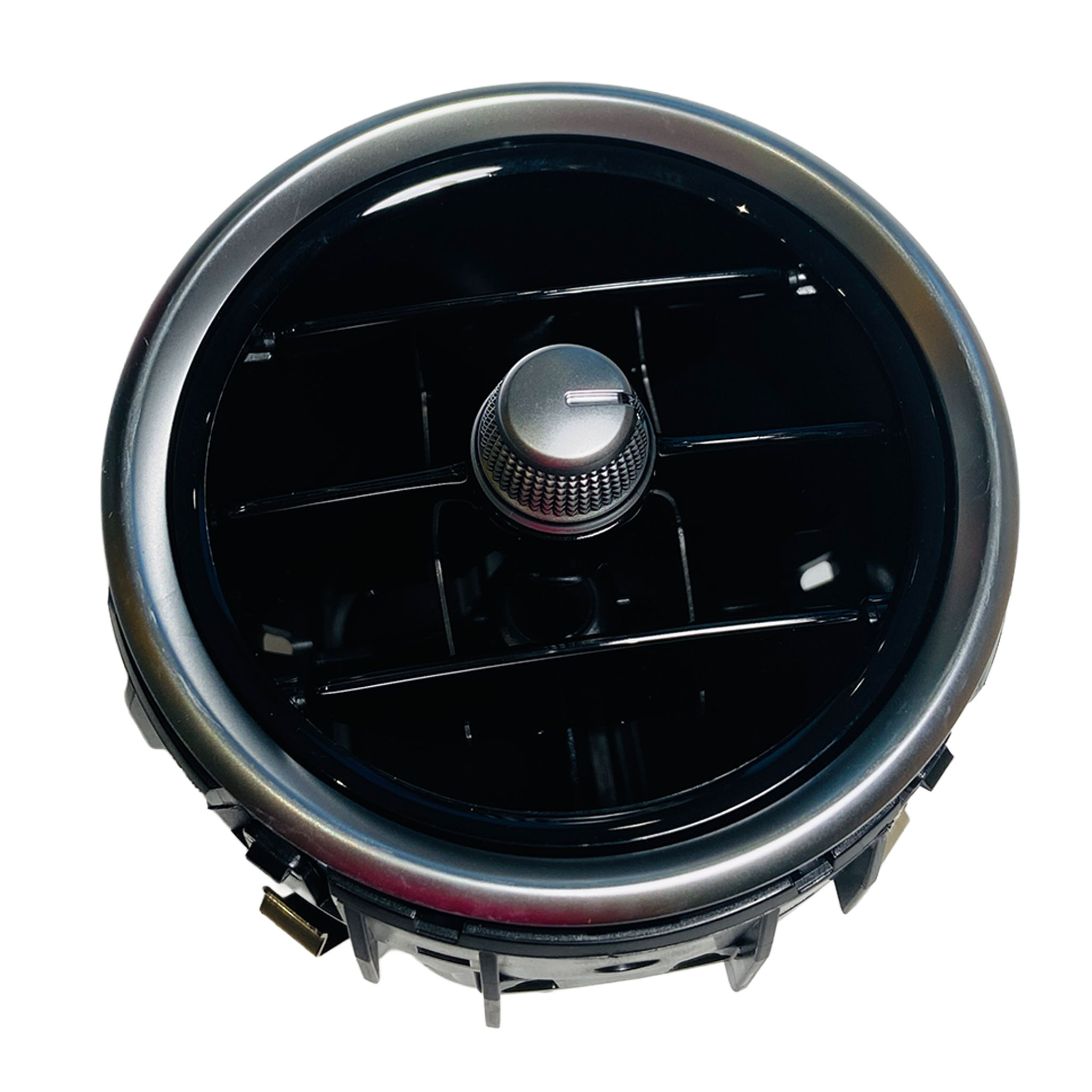 Front Central AC Vent Assembly for MERCEDES-BENZ GLC W253 (2015-2023) in Black color Standard Model Chrome
