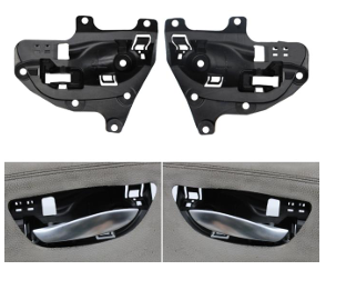 Front Door Handle Bowl Basement for BMW 5 SERIES F10 (2010-2016) in Black color 2 Pcs