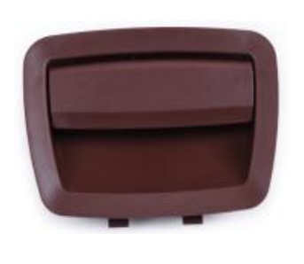Front Left Glove Case Handle for BMW 5 SERIES F11 (2010-2016) in Red Brown color