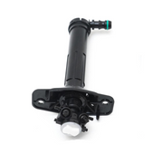 Front Left Headlight Washer Nozzle for AUDI A6 4G (2010-2019) in Black color ABS Two-hole Nozzle