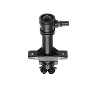 Front Left Headlight Washer Nozzle for AUDI Q3 8UB (2013-2020) in Black color ABS