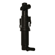 Front Left Headlight Washer Nozzle for BMW 7 SERIES F01 (2009-2015) in Black color ABS with lift cylinder