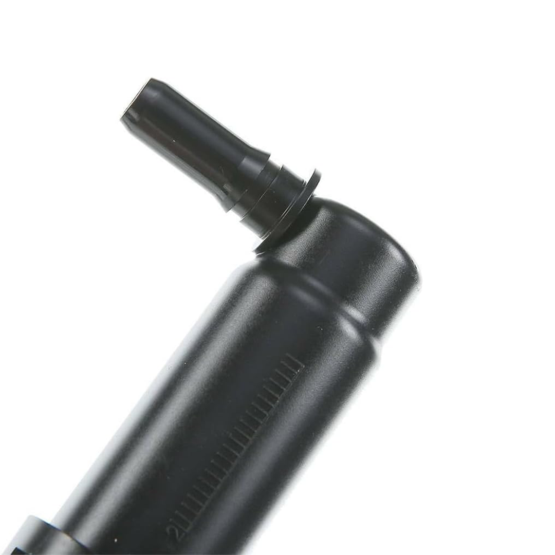 Front Left Headlight Washer Nozzle for BMW X3 F25 (2011-2017) in Black color ABS, One-hole Nozzle