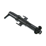 Front Left Headlight Washer Nozzle for BMW X3 F25 (2011-2017) in Black color ABS, One-hole Nozzle
