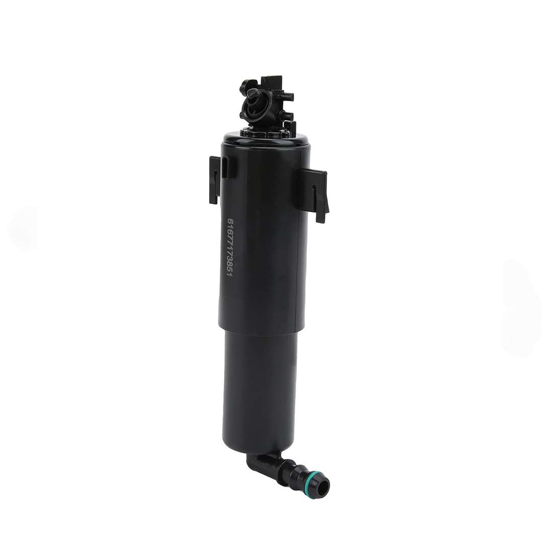 Front Left Headlight Washer Nozzle for BMW X5 E70 (2008-2013) in Black color with ABS material