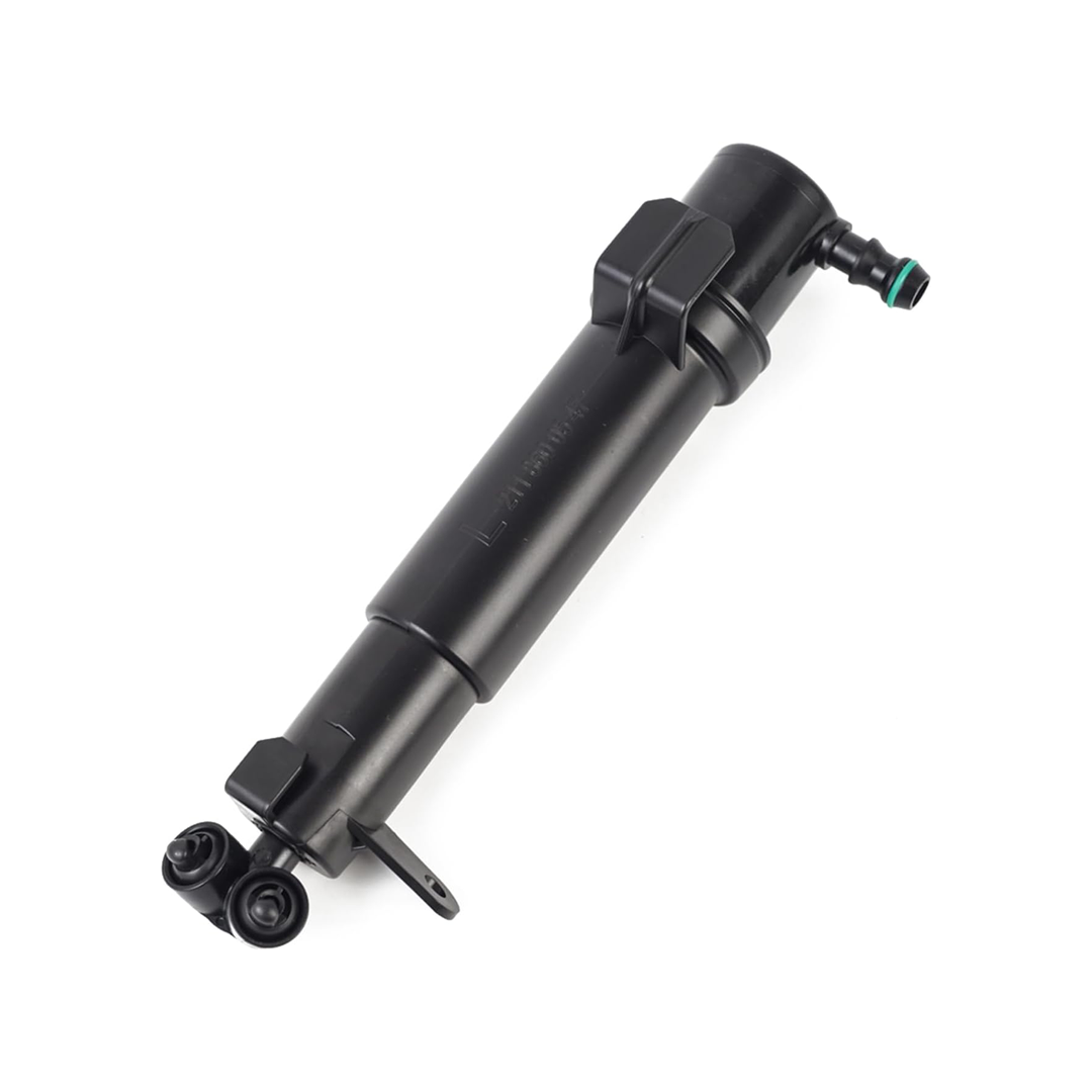 Front Left Headlight Washer Nozzle for MERCEDES-BENZ CLS C219 (2006-2010) in Black color ABS, with lift cylinder