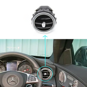 Front Left & Right AC Vent Assembly Set for MERCEDES-BENZ C-CLASS W205 (2014-2023) in Black color High-End Model Chrome