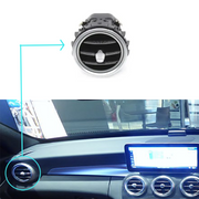 Front Left & Right AC Vent Assembly Set for MERCEDES-BENZ GLC W253 (2015-2023) in Black color High-End Model Chrome