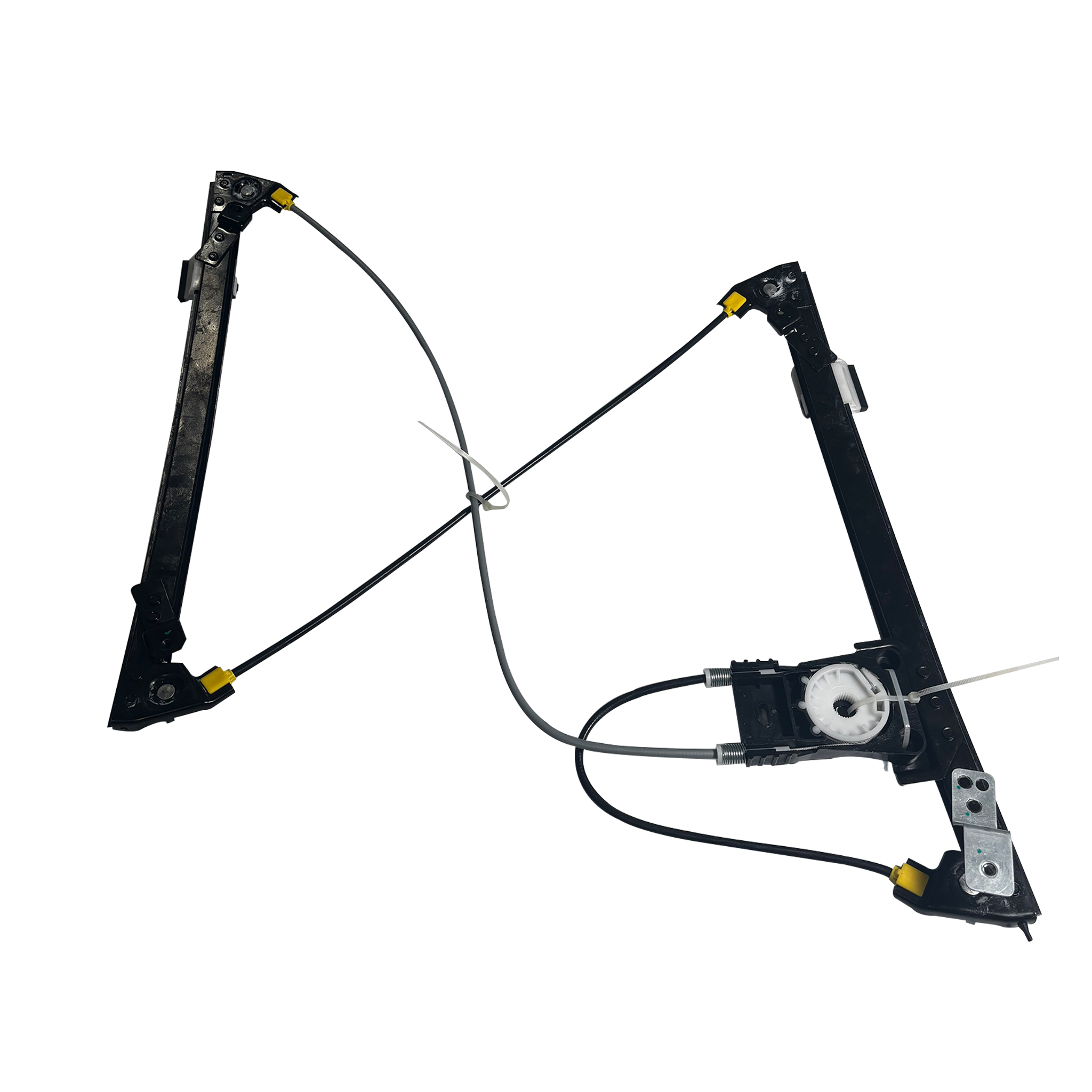 Front Left Window Lifter Regulator for FORD MUSTANG 5.0 (2019-2023) Without Motor, ABS, Steel with Zinc Plating