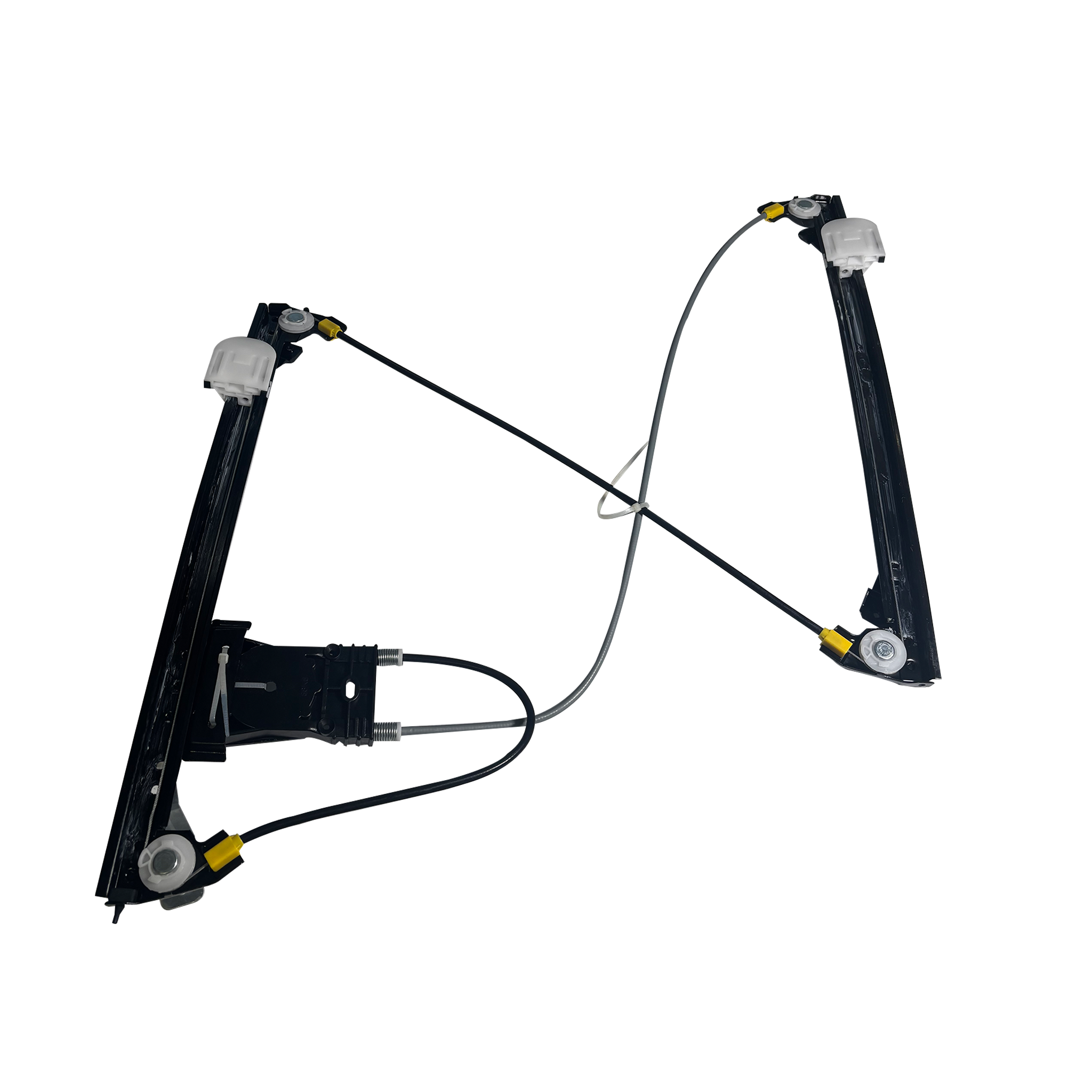 Front Left Window Lifter Regulator for JAGUAR XF X250 (2009-2015) Without Motor, ABS, Steel with Zinc Plating