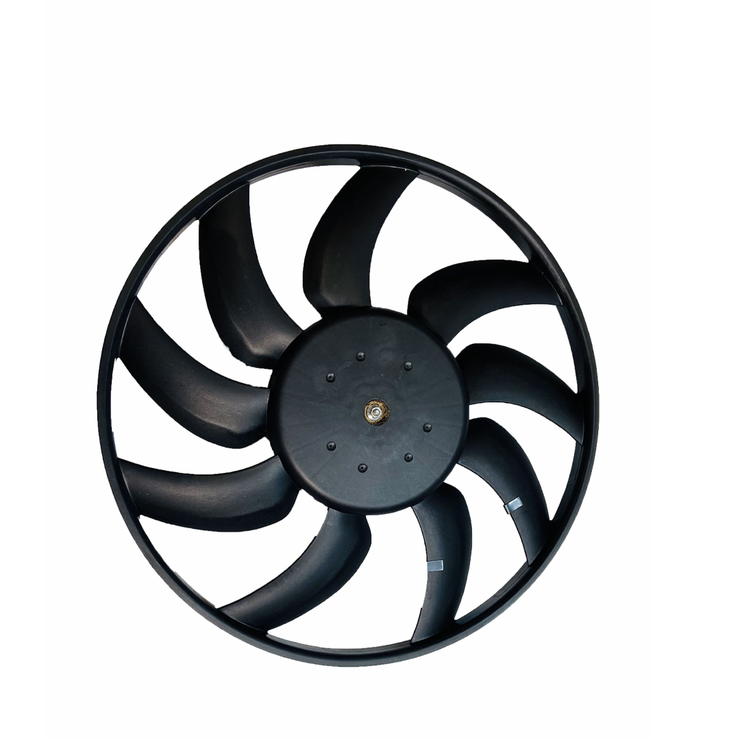 Front Radiator Cooling Fan for AUDI A5 8T (2015-2017) in Black color Plastic, 2 pins