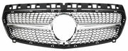 Front Radiator Grille for MERCEDES-BENZ A-CLASS W176 (2013-2015) Diamond Style in Silver