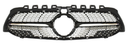 Front Radiator Grille for MERCEDES-BENZ A-CLASS W177 (2019) Diamond Style in Gloss Black