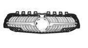 Front Radiator Grille for MERCEDES-BENZ A-CLASS W177 (2019) Diamond Style in Silver