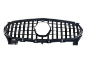 Front Radiator Grille for MERCEDES-BENZ AMG GT C190 (2015-2016) GTR Panamericana Style in Gloss Black