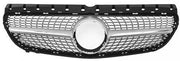 Front Radiator Grille for MERCEDES-BENZ B-CLASS W246 (2015-2019) Diamond Style in Silver