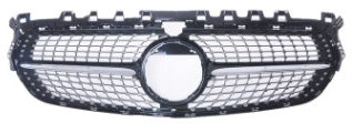Front Radiator Grille for MERCEDES-BENZ B-CLASS W247 (2020) Diamond Style in Gloss Black