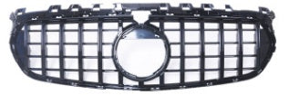 Front Radiator Grille for MERCEDES-BENZ B-CLASS W247 (2020) GTR Panamericana Style in Gloss Black