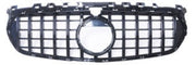 Front Radiator Grille for MERCEDES-BENZ B-CLASS W247 (2020) GTR Panamericana Style in Gloss Black
