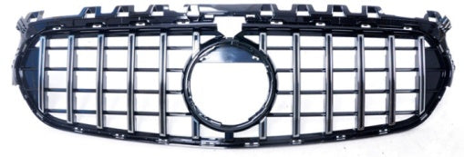 Front Radiator Grille for MERCEDES-BENZ B-CLASS W247 (2020) GTR Panamericana Style in Silver