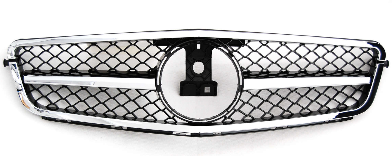 Front Radiator Grille for MERCEDES-BENZ C-CLASS W204 (2007-2014) AMG Style in Chrome