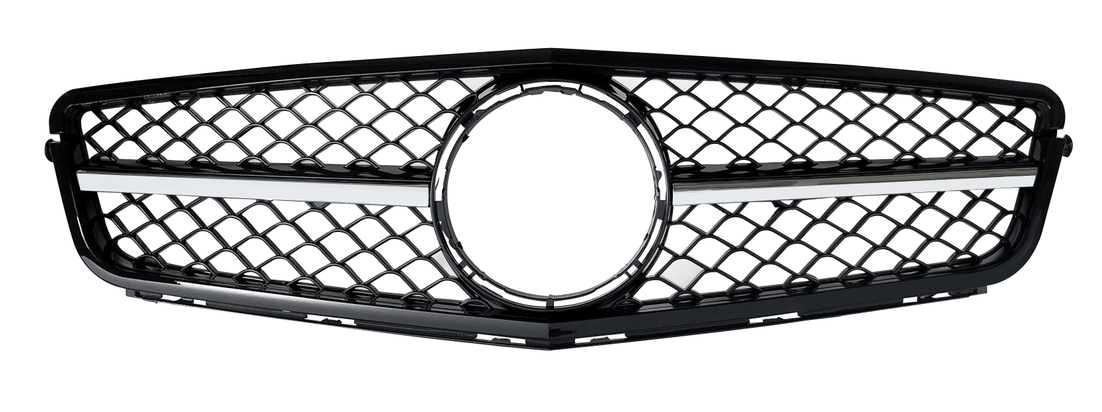 Front Radiator Grille for MERCEDES-BENZ C-CLASS W204 (2007-2014) AMG Style in Silver