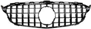 Front Radiator Grille for MERCEDES-BENZ C-CLASS W205 (2015-2018) GTR Panamericana Style in Gloss Black
