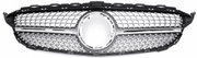 Front Radiator Grille for MERCEDES-BENZ C-CLASS W205 (2019-2023) Diamond Style in Silver