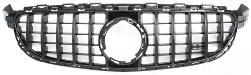 Front Radiator Grille for MERCEDES-BENZ C-CLASS W205 (2019-2023) GTR Panamericana Style in Gloss Black