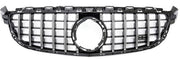 Front Radiator Grille for MERCEDES-BENZ C-CLASS W205 (2019-2023) GTR Panamericana Style in Silver