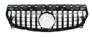 Front Radiator Grille for MERCEDES-BENZ CLA-CLASS C117 (2015-2019) GTR Panamericana Style in Gloss Black
