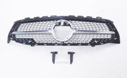 Front Radiator Grille for MERCEDES-BENZ CLA-CLASS C118 (2020-2026) Diamond Style in Silver