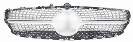 Front Radiator Grille for MERCEDES-BENZ CLS C218 (2015-2018) Diamond Style in Gloss Black